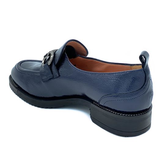 Лоферы Donna Soft синие лаковые демисезонные - фото 3, 