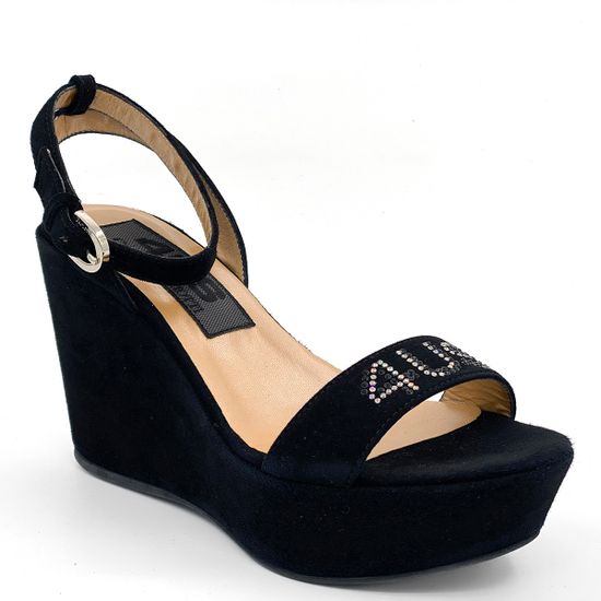 Босоножки Cesare Paciotti замшевые черные - фото 2, LLZD10W PA