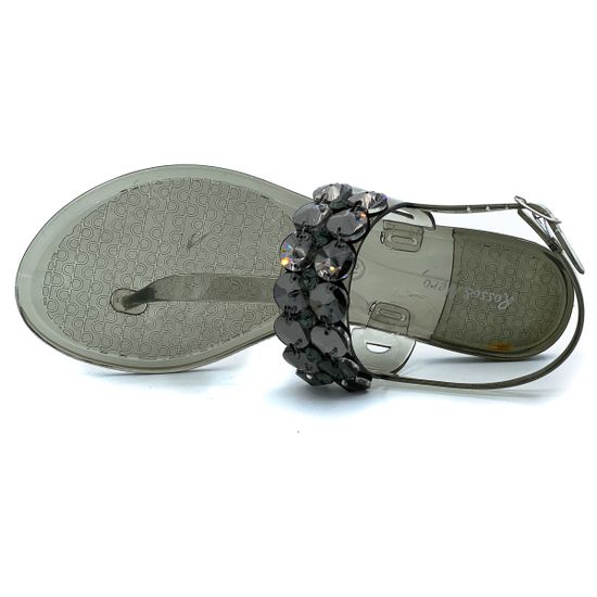 Босоножки Rosso&amp;Nero Trend из силикона c крупными камнями - фото 5, CH 2074 RNT