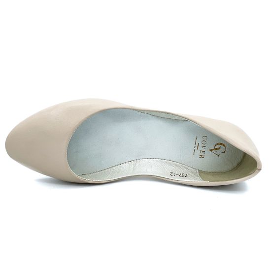 Балетки Cover светло-бежевые - фото 5, 