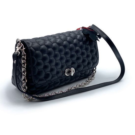 Клатч Marina Creazioni черный кожаный - фото 2, B6996 MC NERO