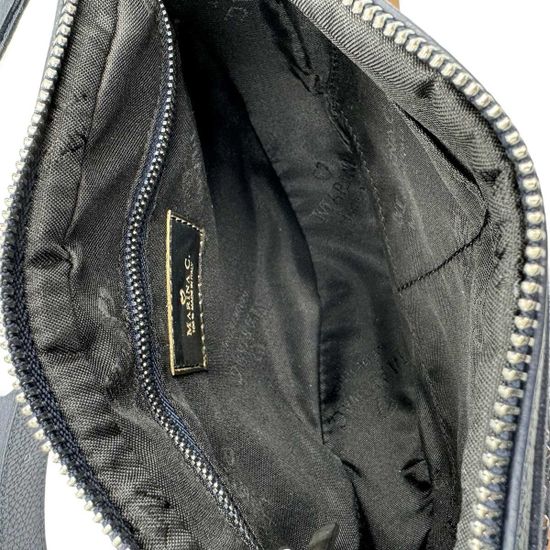 Сумка кросс-боди полумесяц Marina Creazioni синяя кожаная - фото 5, B6522 MC BLU