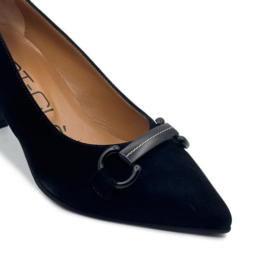 Туфли MOT CLE черные замшевые с пряжкой - фото 6, MOT2417 MOT NERO