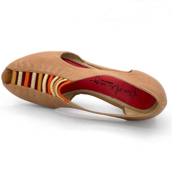 Полуботинки Pas de Rouge летние кожаные коричневые - фото 5, G822 TALPA ROU