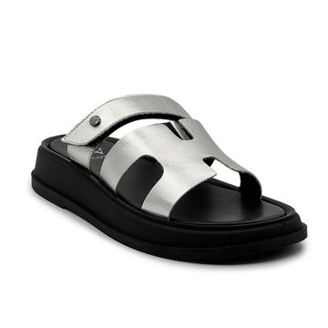 Сабо CV Cover серебристые кожаные - фото 2, 1623-10 COV ARGENTO