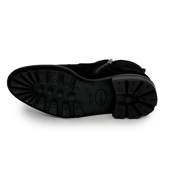 Ботинки Mario Bruni черные замшевые на меху - фото 4, 14881 MB NERO CAMOSCIO