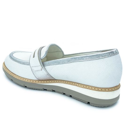 Лоферы Donna Soft белые кожаные - фото 3, DS0752G DS