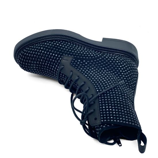 Ботинки Mimmu черные замша/кожа демисезонные - фото 5, M112M19 MIM