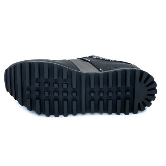 Кроссовки Giampieronicola черные кожаные Байка - фото 4, 