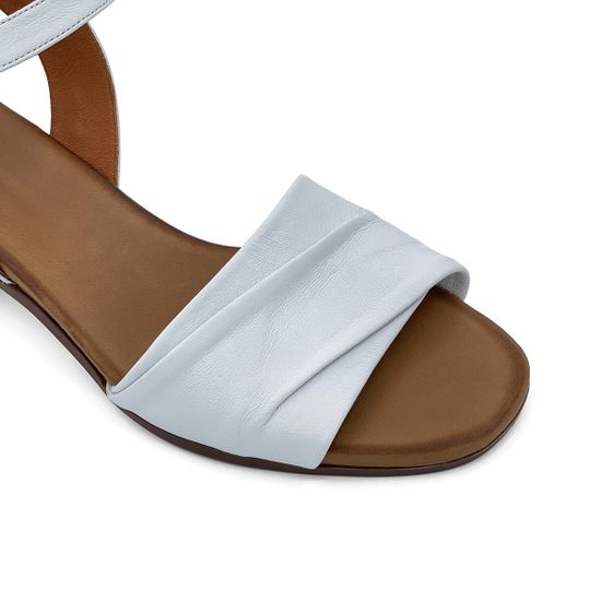 Босоножки CV COVER белые кожаные - фото 6, 268 463 COV BEYAZ DERI