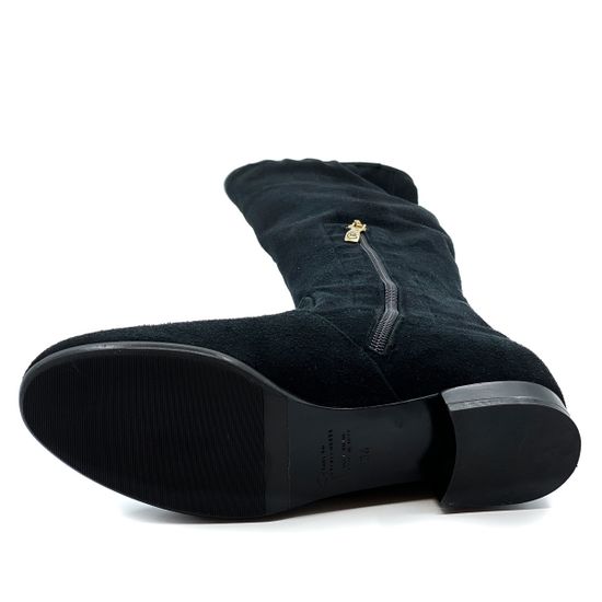 Сапоги Giorgio Piergentili черные замшевые демисезонные - фото 4, 658 GP CAMOSCIO