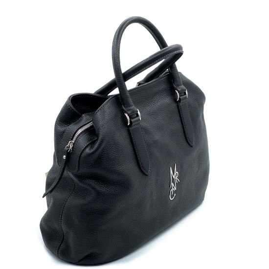 Сумка Marina Creazioni черная кожаная - фото 2, 