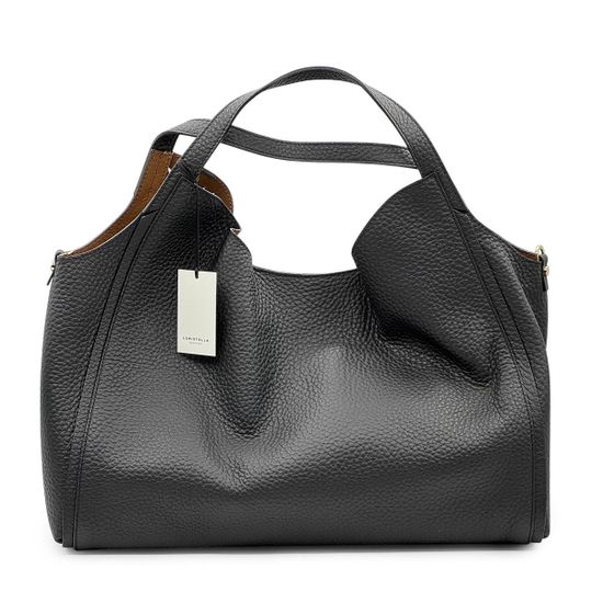 Сумка Loristella черная кожаная - фото 3, 2787T LS NERO