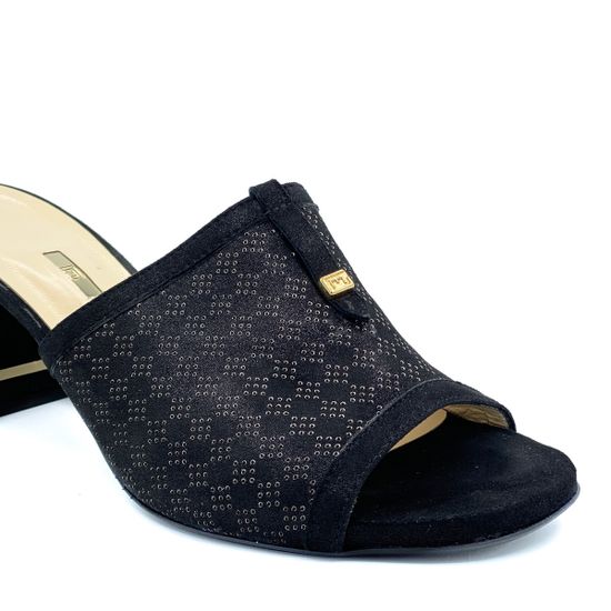 Сабо Giuseppe Mancini черные замшевые - фото 6, 