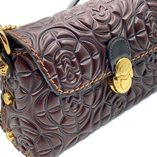 Сумка Marino Orlandi коричневая кожаная - фото 4, 