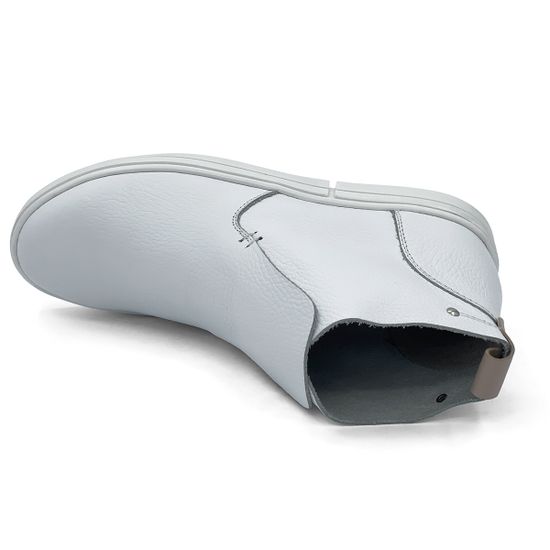 Ботинки женские CV COVER кожаные белые демисезонные - фото 5, 