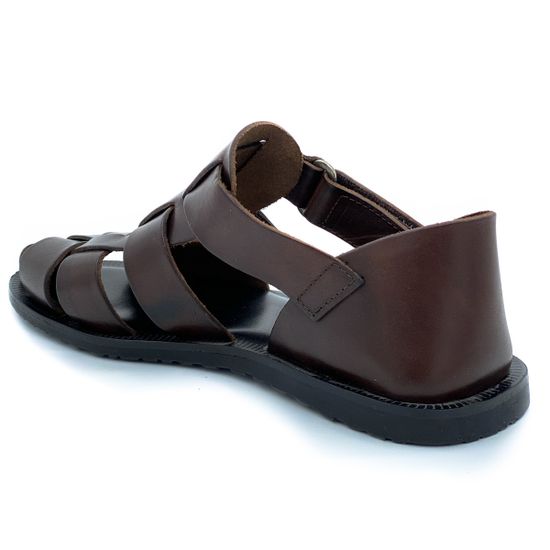 Сандалии Emozioni коричневые кожаные - фото 3, 