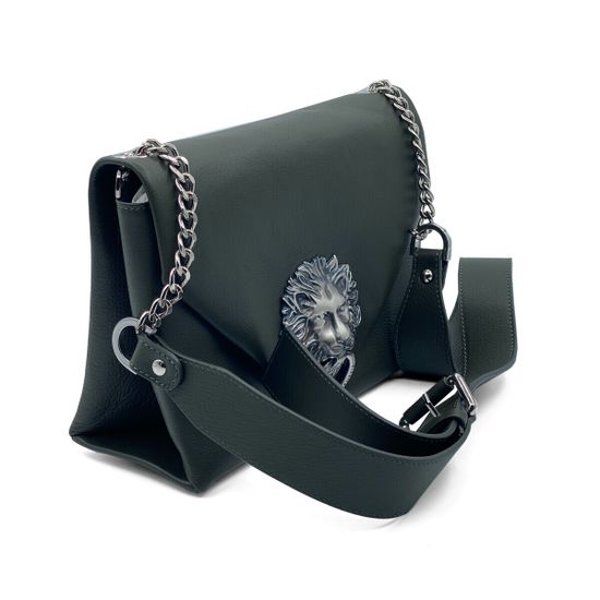 Сумка Renato Angi зеленая кожаная - фото 2, 2705236 RA VERDE