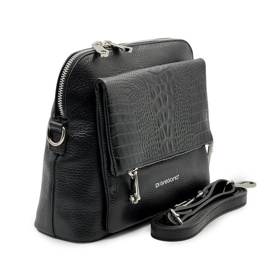 Клатч Di Gregorio черный кожаный - фото 2, 8680 DG NERO2026