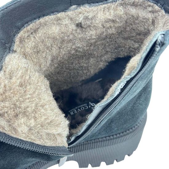 Ботинки CV COVER замшевые на шерсти черные - фото 7, 708-225-3 COV