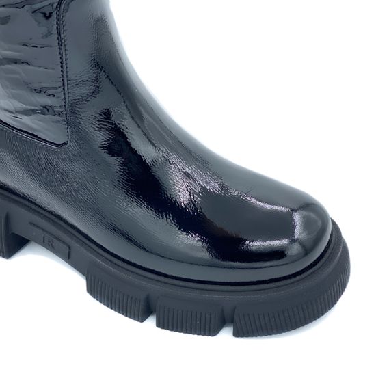 Полусапоги Ilasio Renzoni черные из лакированной кожи - фото 5, 