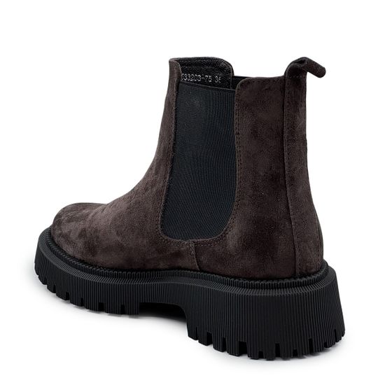 Ботинки Челси CV COVER замшевые на шерсти коричневые - фото 3, 533203-75 COV MORO