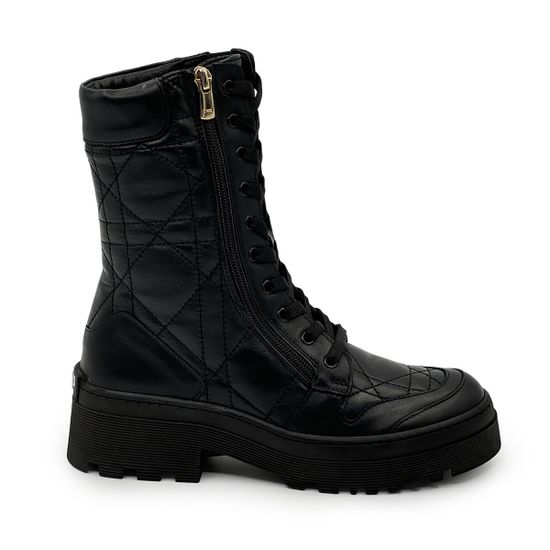 Ботинки берцы TUFFONI черные кожаные на байке - фото 1, 3624023LB TUF