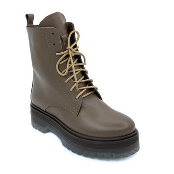 Ботинки Cover коричневые кожаные Мех - фото 2, 2255-2 COV