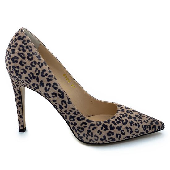 Туфли Cover  черно-коричневые замшевые Леопард - фото 1, 5783 COV LEO