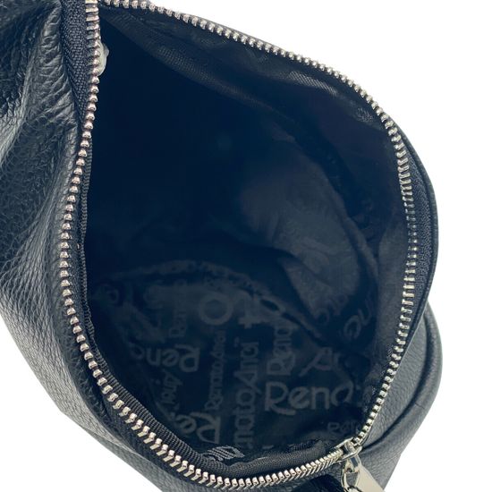 Сумка кросс-боди Renato Angi черная кожаная - фото 2, 