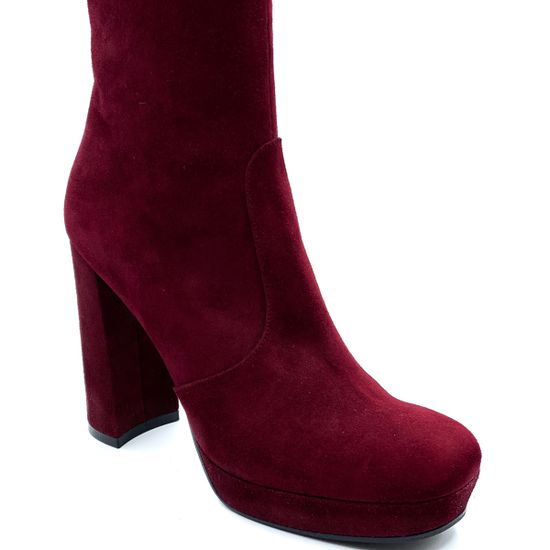 Сапоги Rosso Nero бордо  замшевые демисезонные - фото 6, 4150 RN BORDO