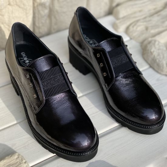 Полуботинки Donna Soft черные наплак демисезонные - фото 10, DS1212 DS FUMO