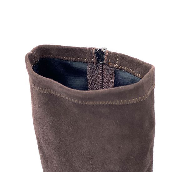 Сапоги Kelton коричневые замшевые МЕХ - фото 5, A0942M KEL