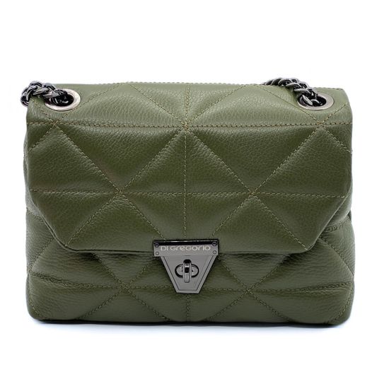 Сумка Di Gregorio зеленая кожаная - фото 1, 