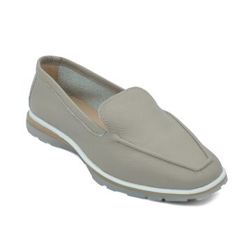 Мокасины CV COVER бежево-серые кожаные - фото 2, 938-88 COV