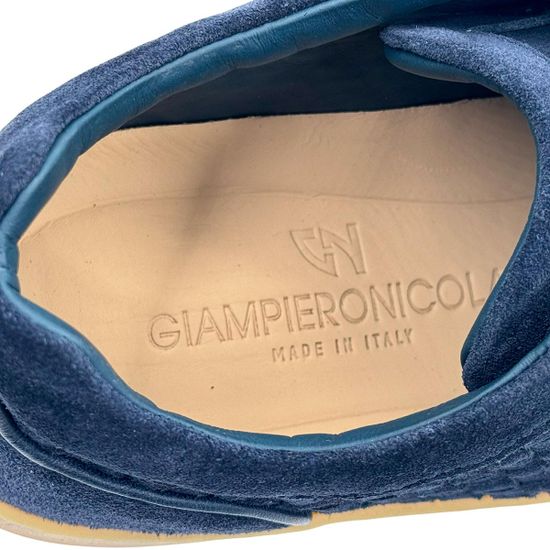 Кроссовки Giampieronicola синие замшевые - фото 7, H44580 GPN BLU