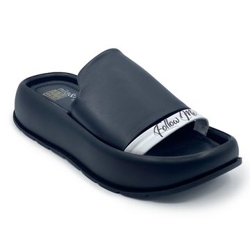 Шлепанцы NULA&amp;NILA черные кожаные - фото 2, NO1860 NIL NERO