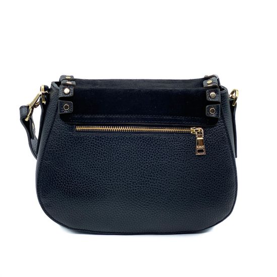 Сумочка Ripani черная комбинация кожи и замши - фото 3, 3862ON RP NERO