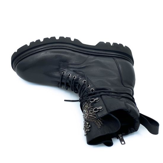 Ботинки Fru.it черные кожаные Байка - фото 5, 