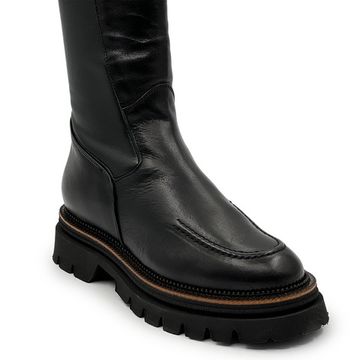 Сапоги MOTCLE черные кожаные евромех - фото 2, MOT2457M MOT