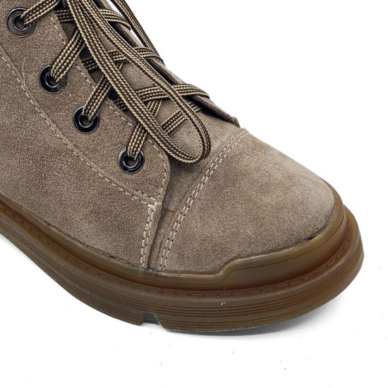 Ботинки CVCover бежевые замшевые на меху - фото 6, 78228-3 COV