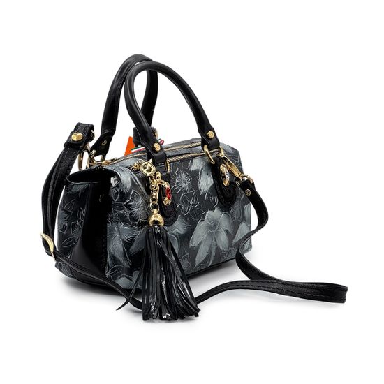 Сумка Marino Orlandi белая/черная кожаная - фото 2, 4961 MO BIANCO/NERO