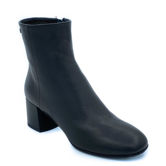 Ботильоны Cover черные кожаные Байка - фото 2, 4491142-1 COV