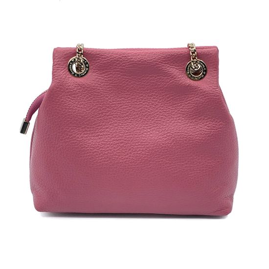 Сумка Marina Creazioni ярко-розовая кожаная - фото 3, 