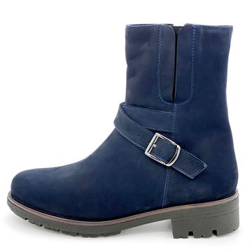 Ботинки Cover синие нубук МЕХ - фото 1, 23-M COV