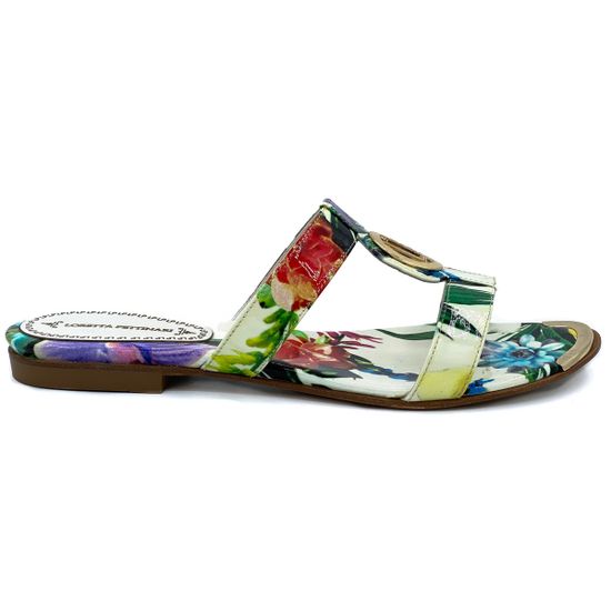 Сабо Loretta Pettinari белые мультиколор - фото 1, 