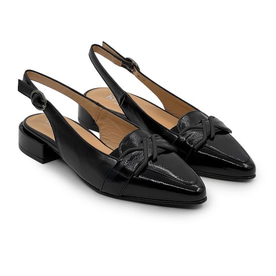 Туфли женские летние KELTON черные наплак - фото 8, AL4414 KEL