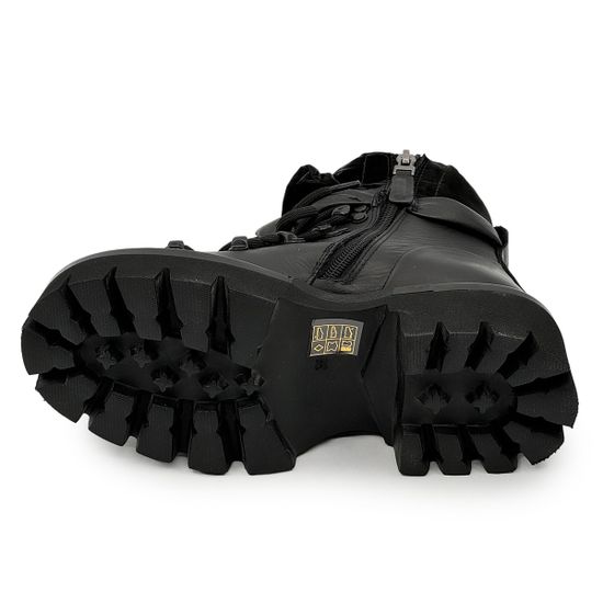 Ботинки NILA&amp;NILA черные кожаные демисезонные - фото 4, NO6476 NIL NERO