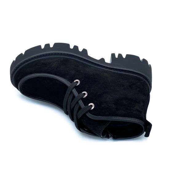 Ботинки Cover черные замшевые Байка - фото 5, 