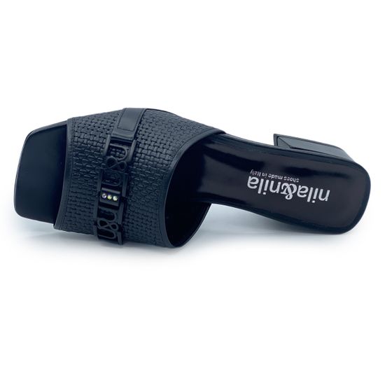 Мюли NIL&amp;NILA черные кожаные - фото 5, CM1030 NIL NERO